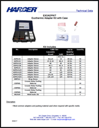Exothermic Adapter Kit Spec Sheet