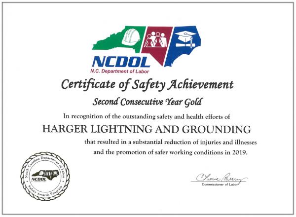 Gold Safety Award